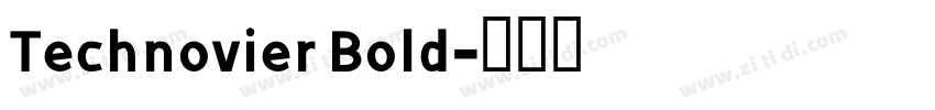 Technovier Bold字体转换